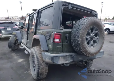 2021 Jeep Wrangler Unlimited Willys 4X4 from USA, damaged, VIN 1C4HJXDM8MW623357